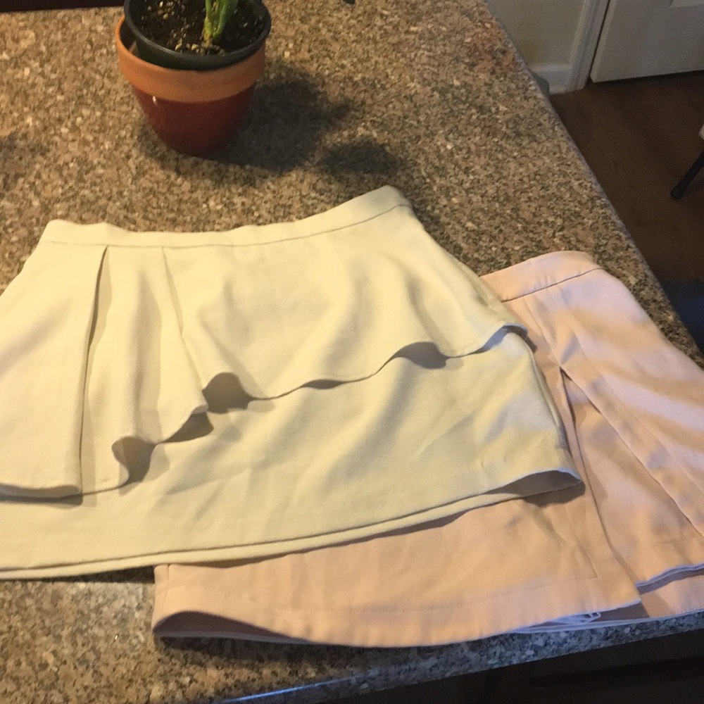 Two : skirt and skort